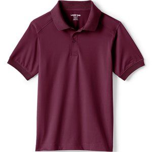 Lands' End School Uniform Rapid Dry Polo, Boy, Burgundy, NWT